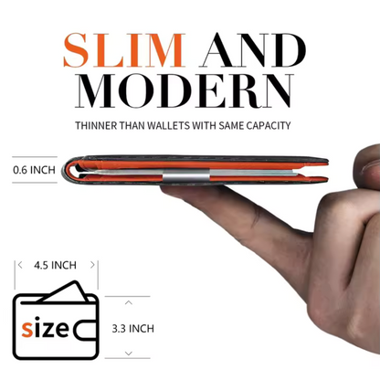 Premium Card Holder RFID - Carbon Fiber and Leather