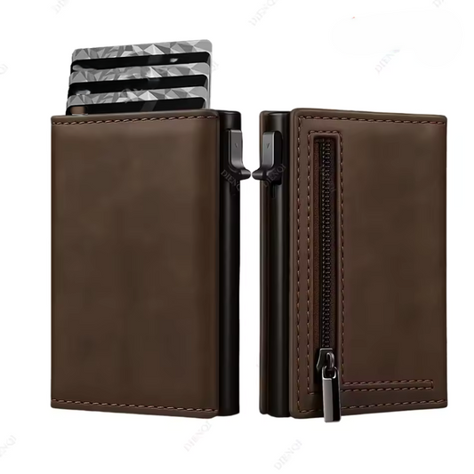 Rfid Blocking Men Wallet Credit Card Holder Money Bag Luxury Carbon Fiber Bank Cardholder Coin Purse Small Minimalist Wallet